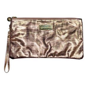 Yuma Bella Rose Gold Metallic Wristlet
